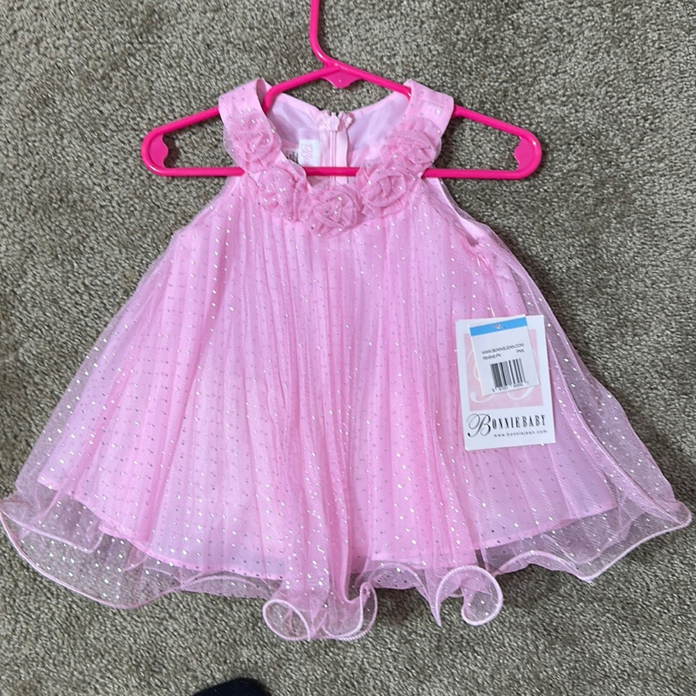 NWT Bonnie Baby pink dress
